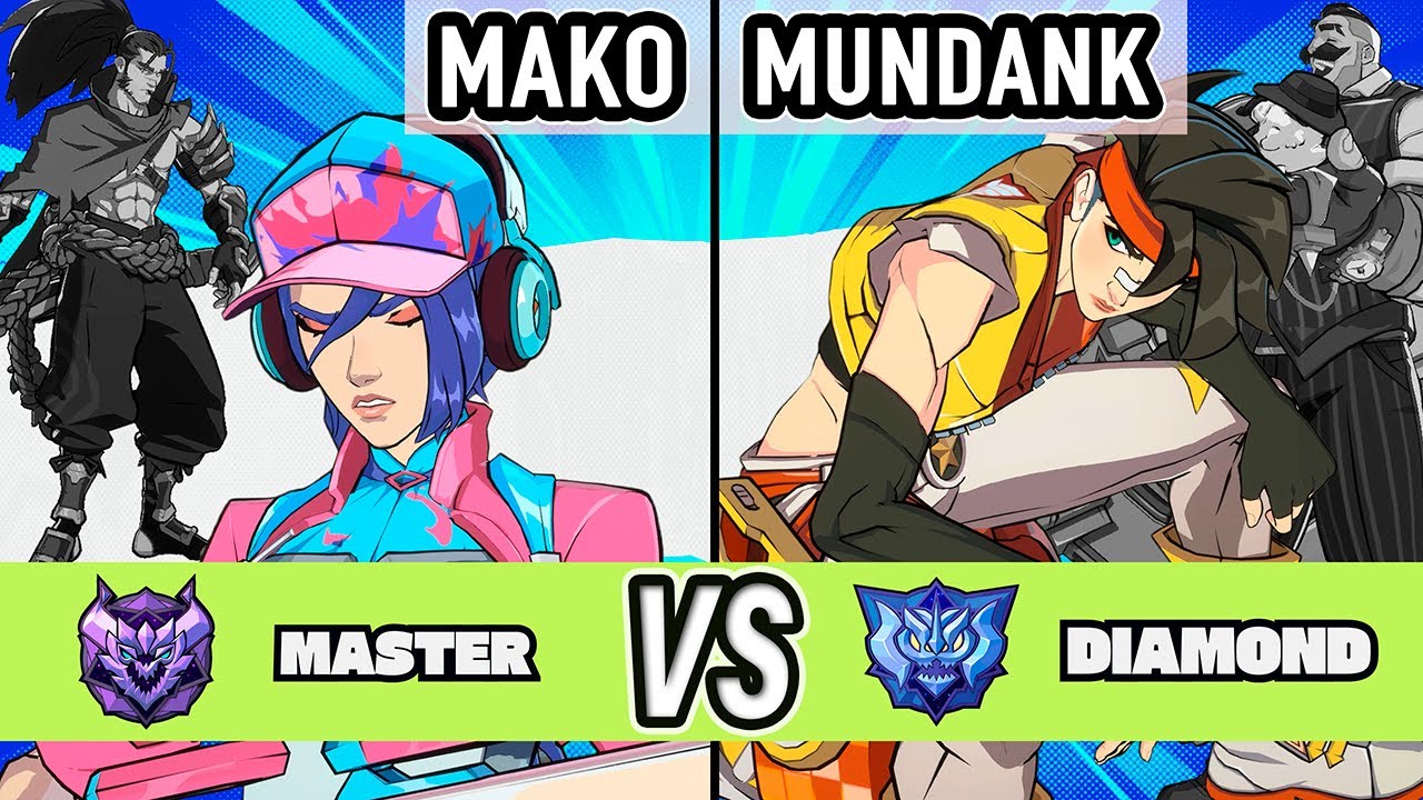 2XKO ▰ Mako (Caitlyn / Yasuo) vs Mundank (Braum / Vi) ▰ High Level Gameplay