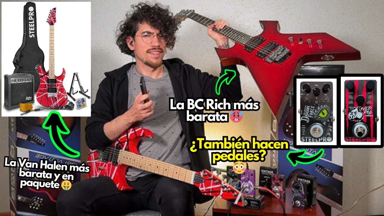¿VALEN LA PENA ESTÁS GUITARRAS ECONÓMICAS Y ESTOS PEDALES? STEELPRO