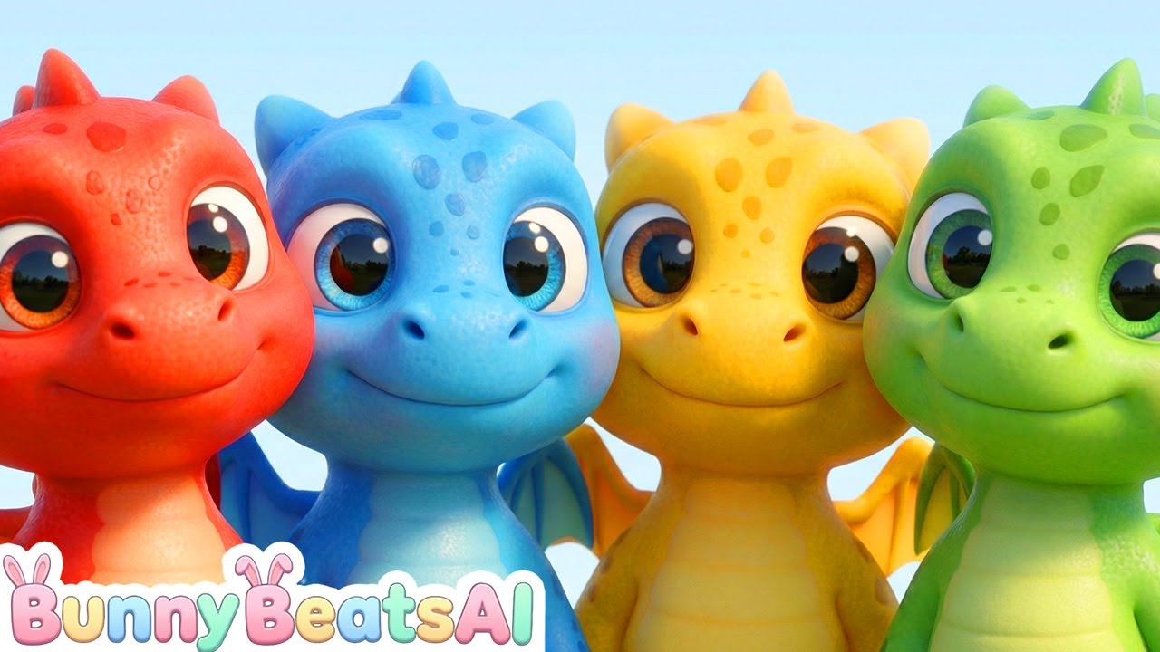 🐉 Colors Song with Cute Dragons | Learn Colors for Kids