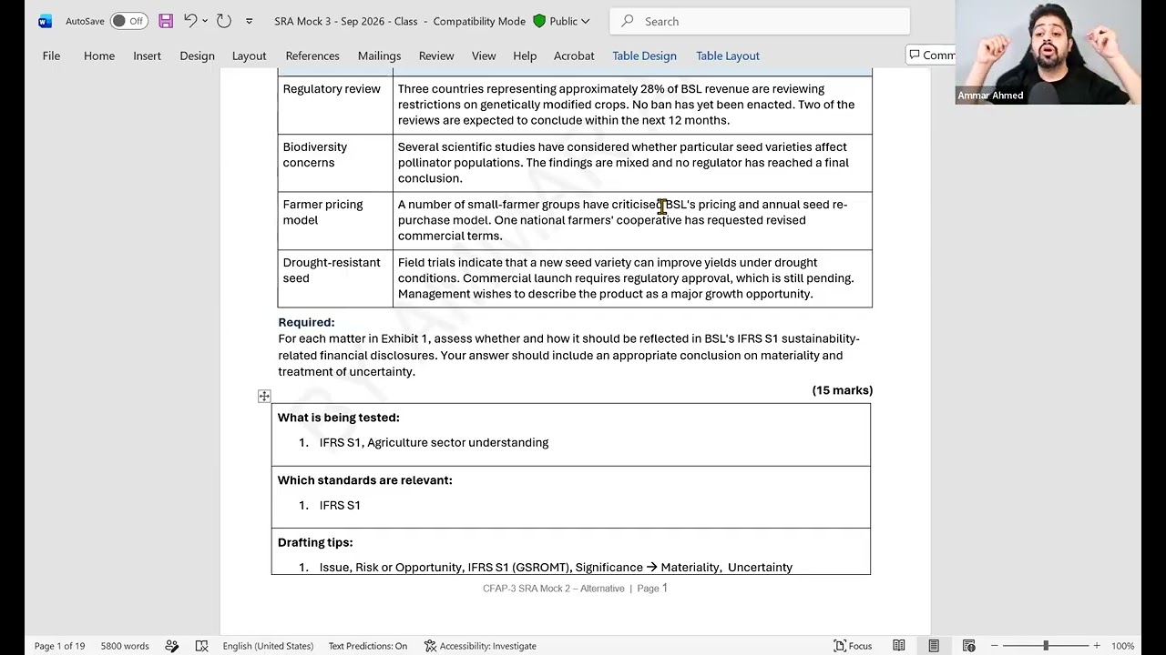 CFAP Pass Code - SRA Mock 3 - Sep/Dec 2026