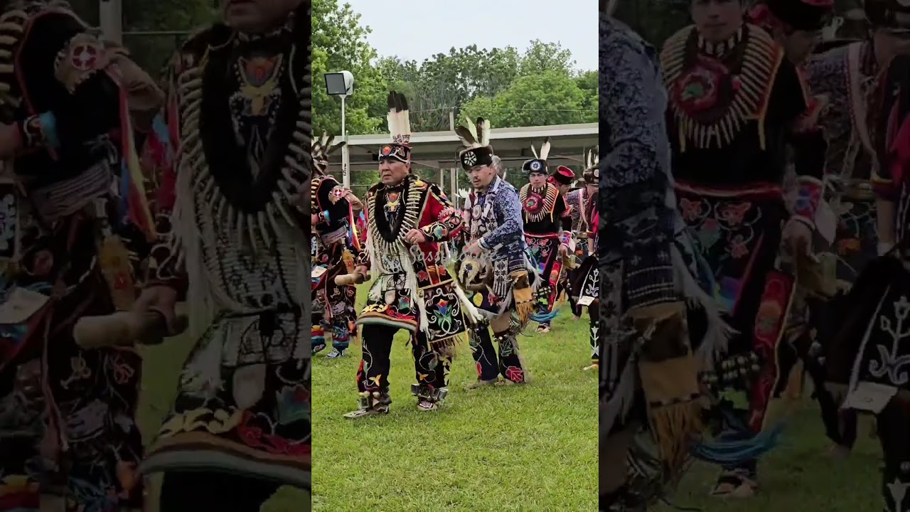 Woodland dancers at the Prairie Band Potawatomi Powwow 2025 #medicine #dance #powwow #kansas