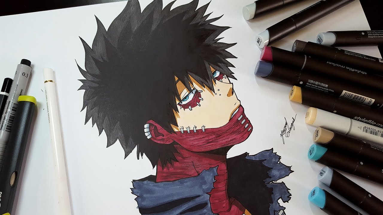 Drawing Dabi From Boku No Hero Academia