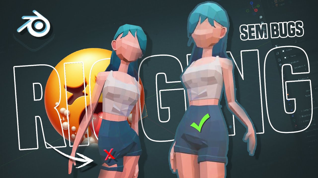 Qual é o SEGREDO para Criar Rigging de Roupas PERFEITOS no Blender?