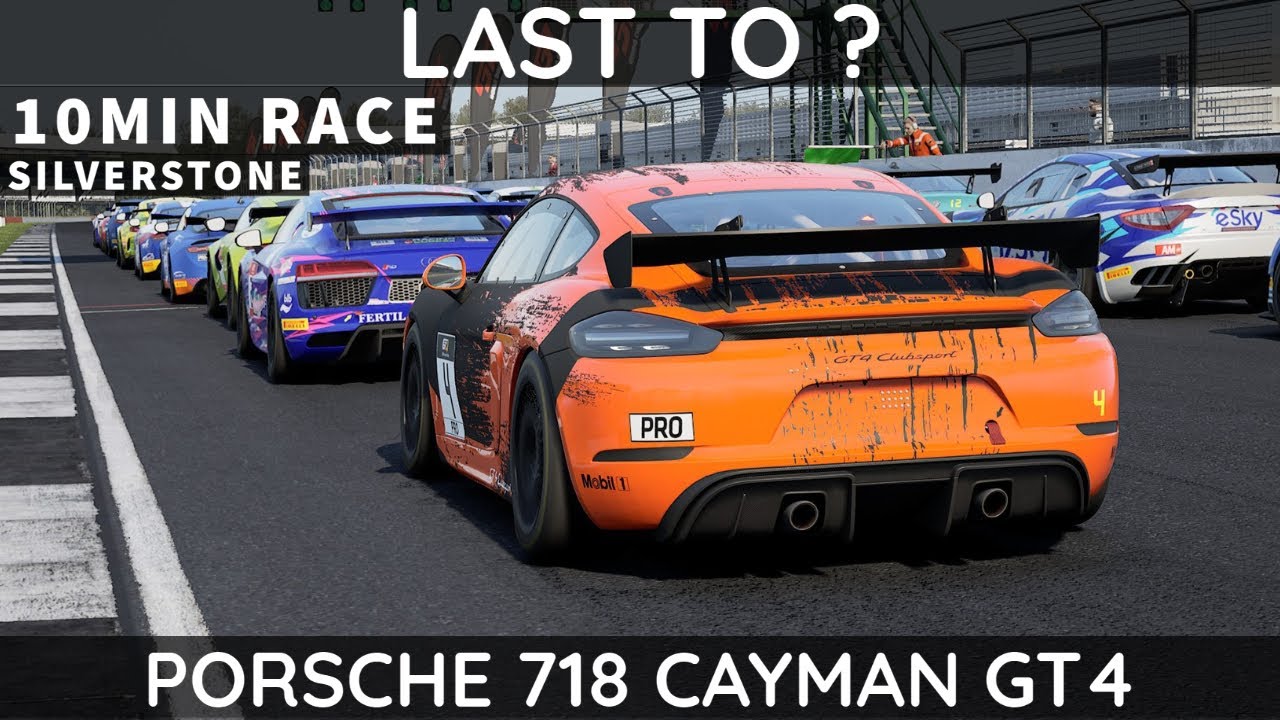 ACC | Last to ? | 10 Minute GT4 Race | Porsche 718 Cayman GT4 @ Silverstone |