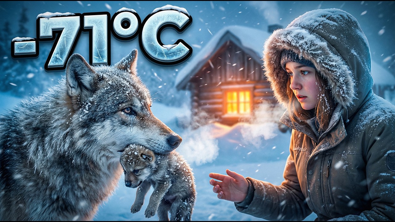 A Wild Husky Brought Her Sick Puppy | -71°C Siberia