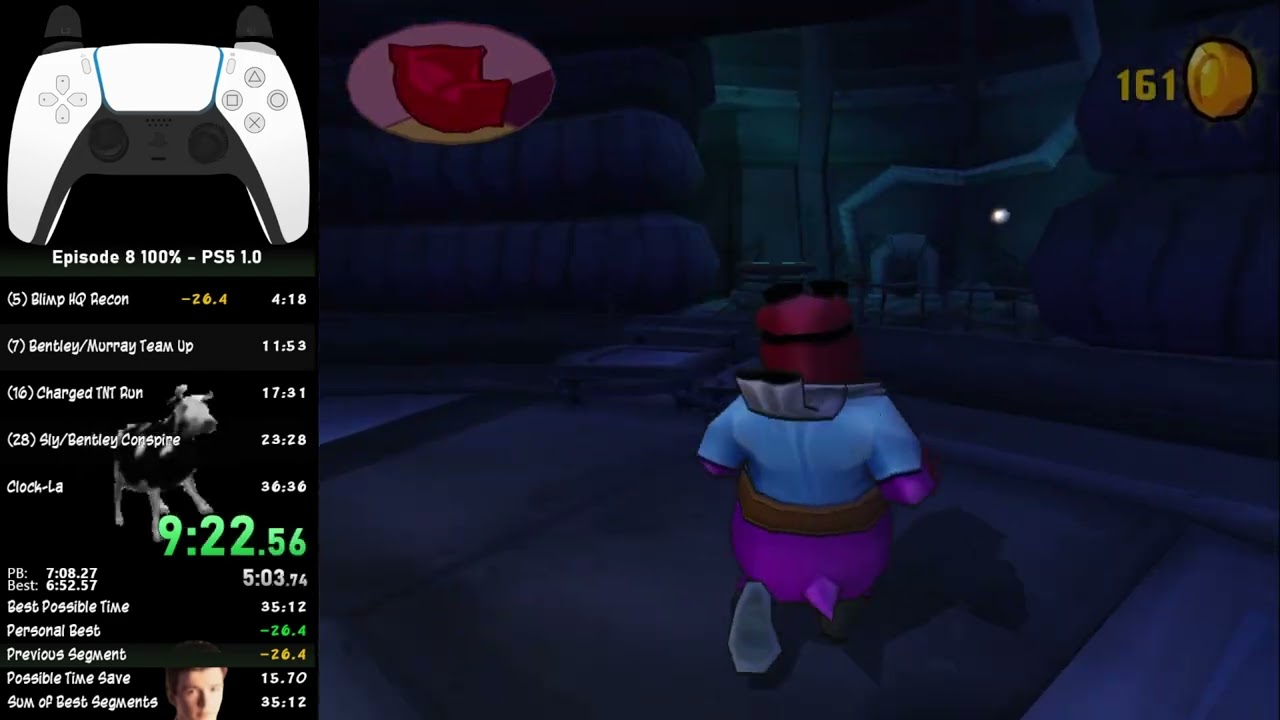 Sly 2 episode 8 100% ps5 (v1.0) speedrun in 28:48