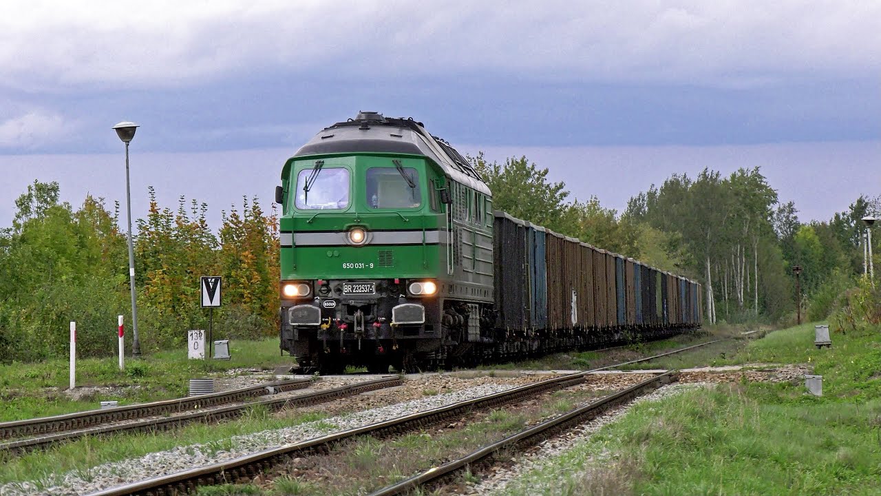 Kolomna 5D49 unter Volllast- 232 537 mit  20 km/h und 1980t Last in der Steigung bei Przełęk