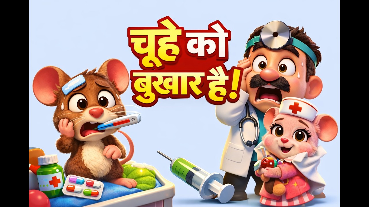 Aaj Mangalwar Hai Chuhe ko Bukhar Hai Hindi Rhyme for Kids चूहे को बुखार है All Rhymes