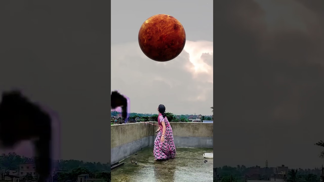 Majora's Mask Lunar Moon in Mars | Planet Pressure | VFX Park | #youtubeshorts #shorts #vfx