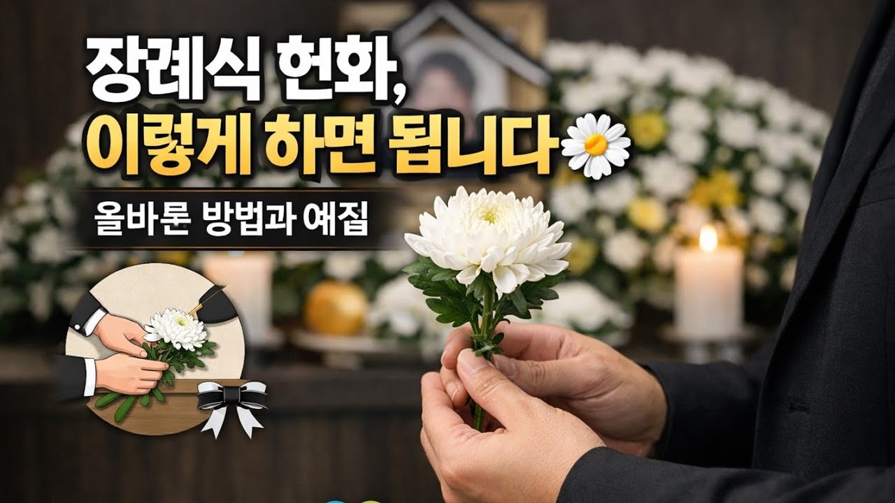 장례식 헌화, 이렇게 하면 됩니다 🌼 올바른 방법과 예절