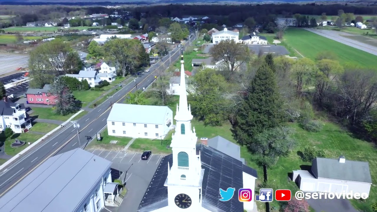 First Congregational Church spire - Hadley, MA