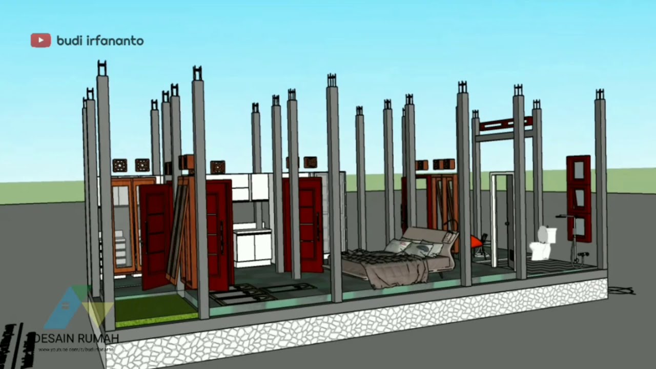 Desain Rumah Minimalis 4x11 Meter 2 Lantai