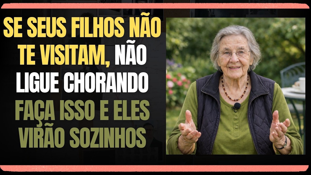Tenho 83 Anos. Se Seus Filhos Não Visitam, Não Ligue Chorando. Faça Isso E Virão Sozinhos