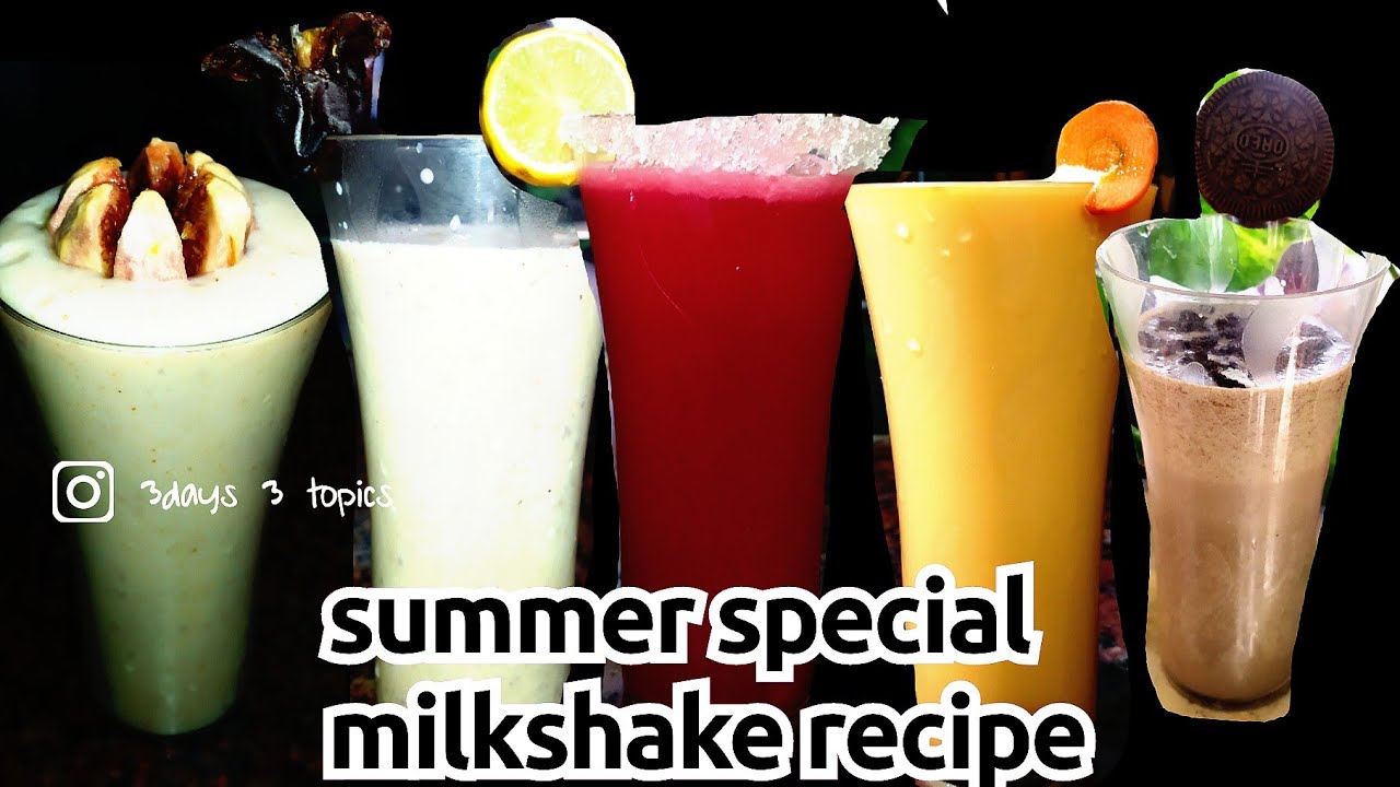 milk shake recipes/summer special milkshake/refreshing summer drink