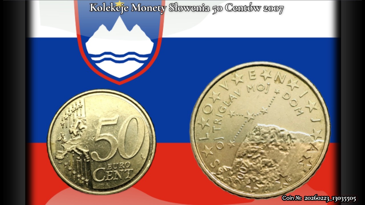 Kolekcje Monety | Słowenia 50 Euro Cent 2007 | Неполный чекан и тайна Триглава!