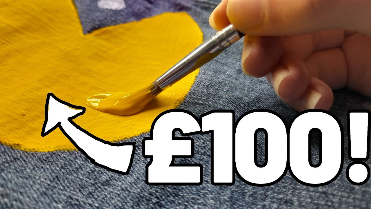 Customising LEVI'S Jeans- Fabric Paint Clothing Designs