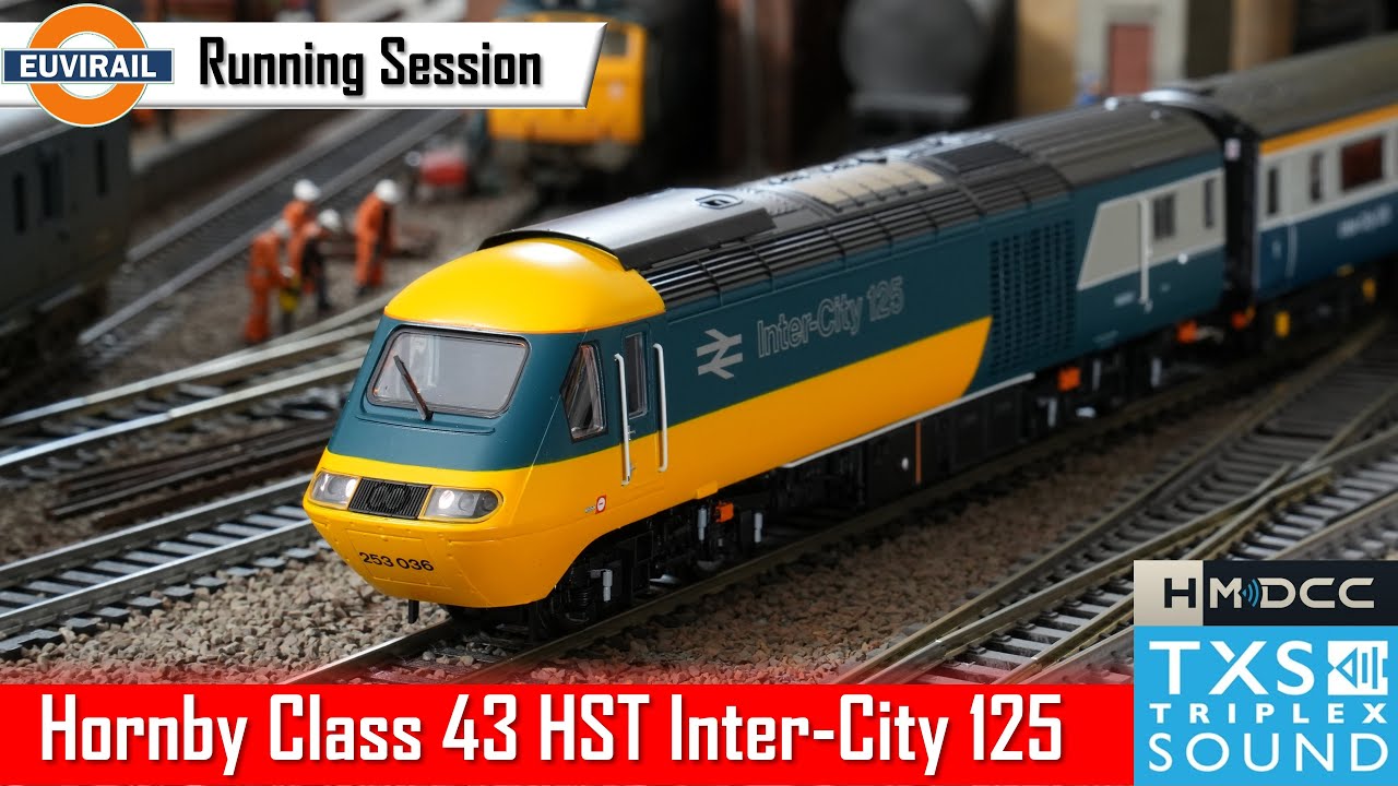 Hornby R30239 BR InterCity 125 Class 43 HST Train Pack, TXS Sound, Hornby Mk3 Coach Rake