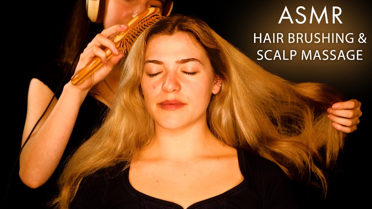 ASMR Hair Brushing & Scalp Massage for Deep Sleep 💆‍♀️ Ultra Relaxing, Gentle and Soothing Hair Play