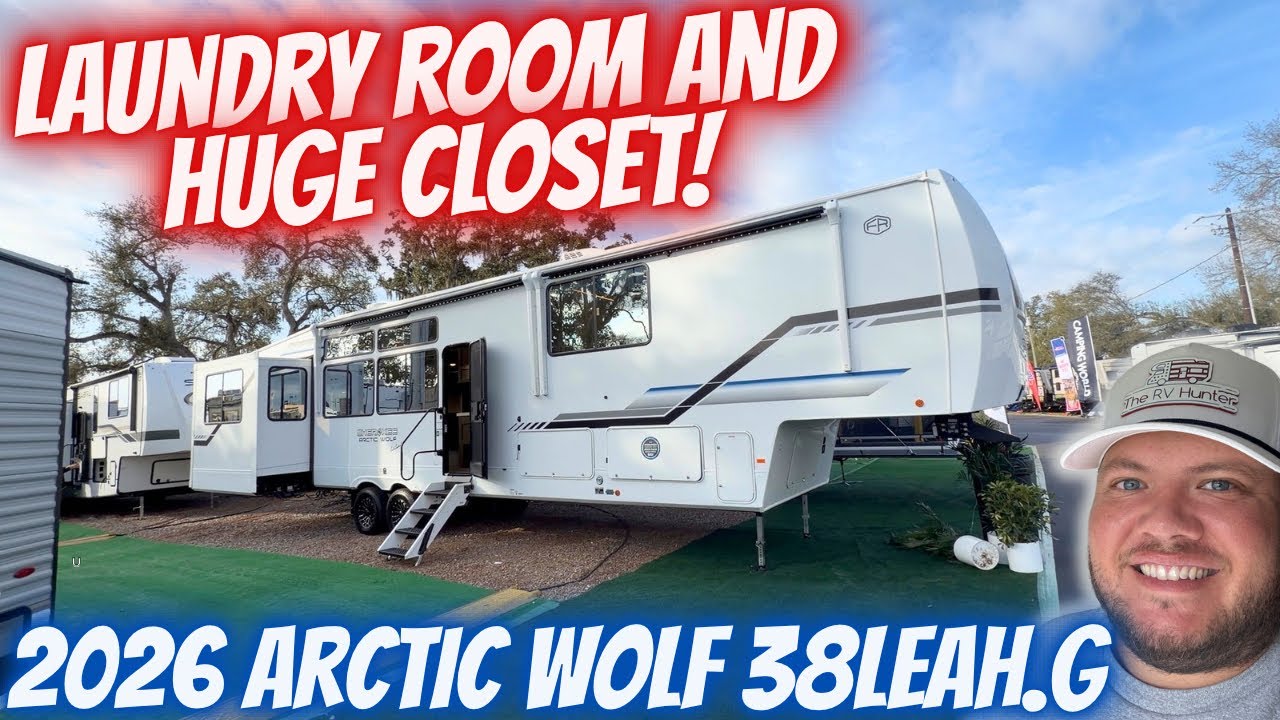 LAUNDRY ROOM & HUGE CLOSET SPACE! 2026 Arctic Wolf 38LEAH.G