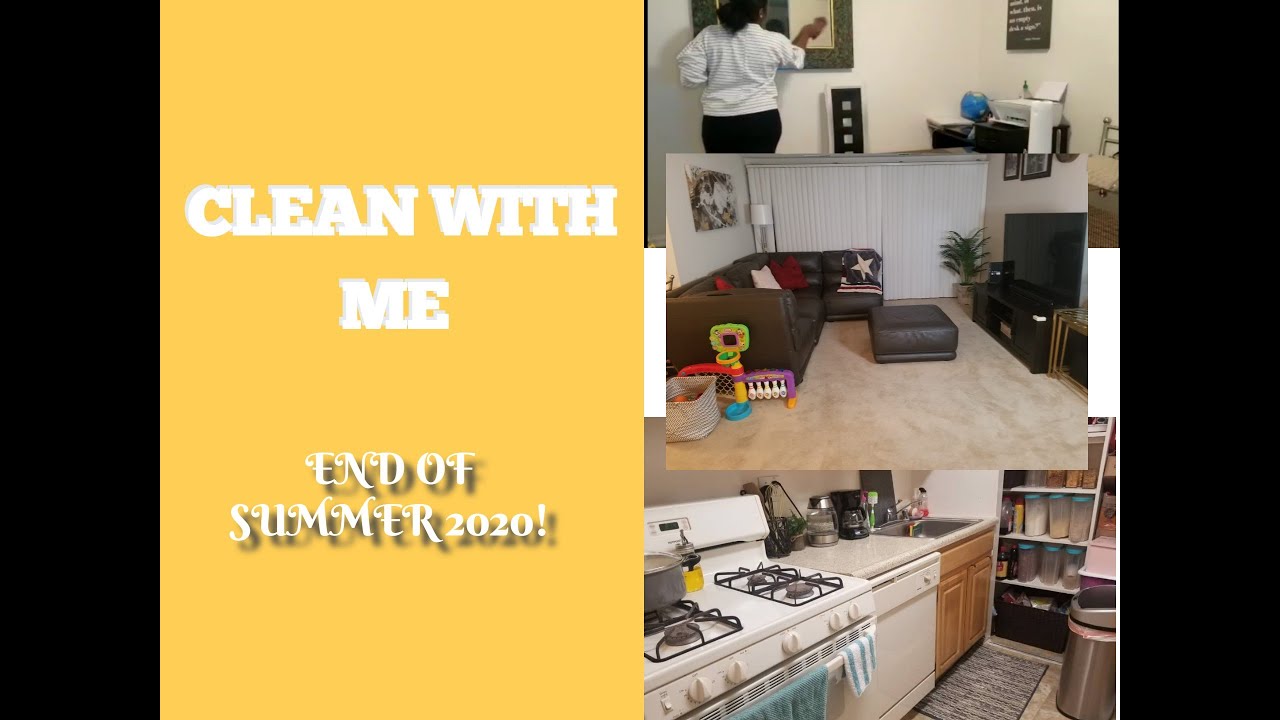 New clean with me | End of summer 2020 motivation cleaning!