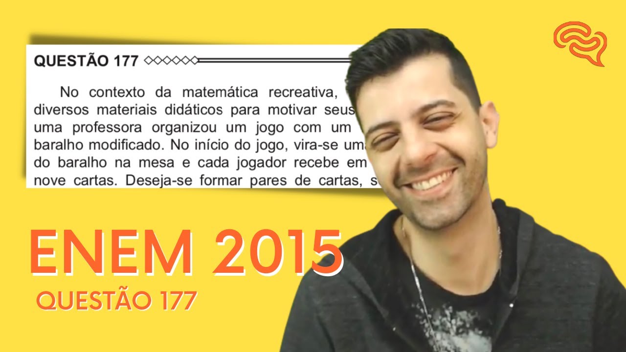 ENEM 2015 - Q177 - No contexto da matemática recreativa, utilizando diversos materiais didáticos