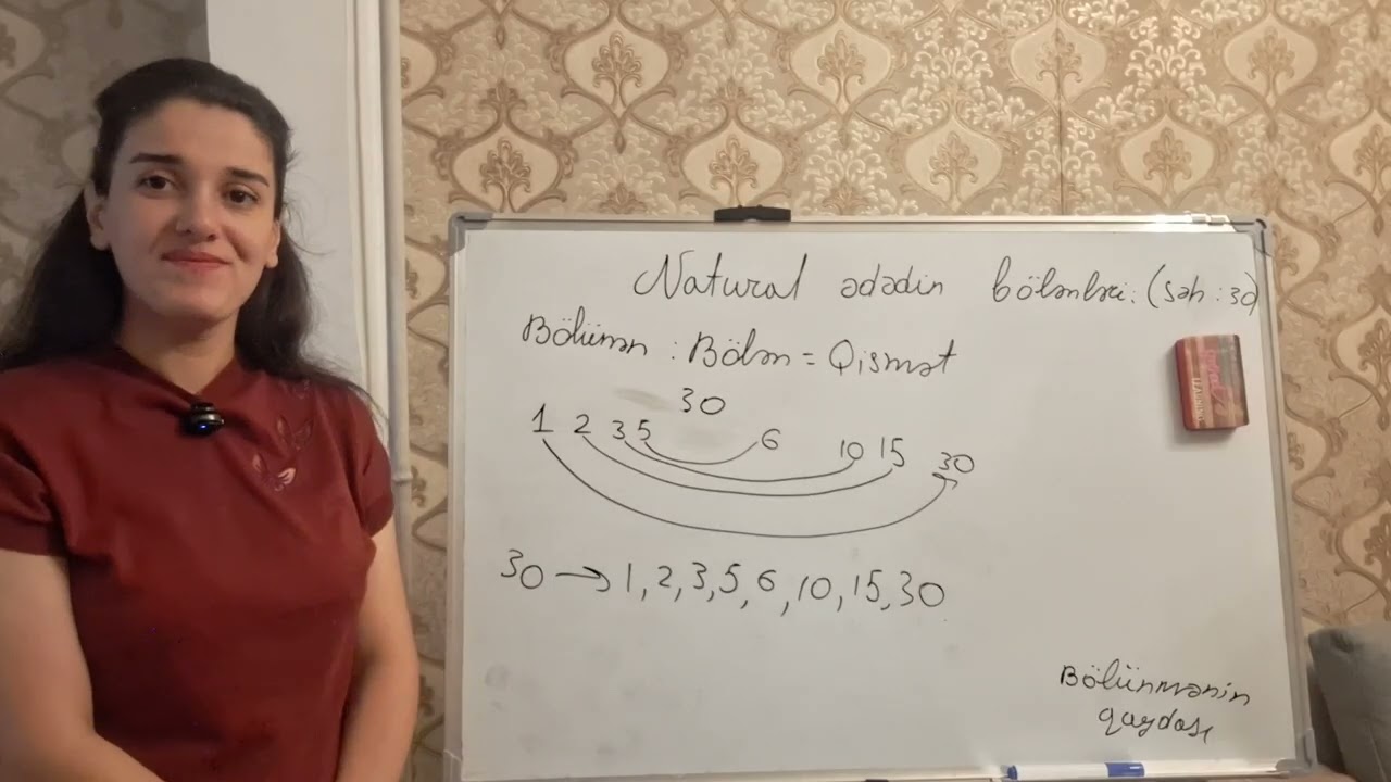 Natural ədədin bölənləri 5ci sinif