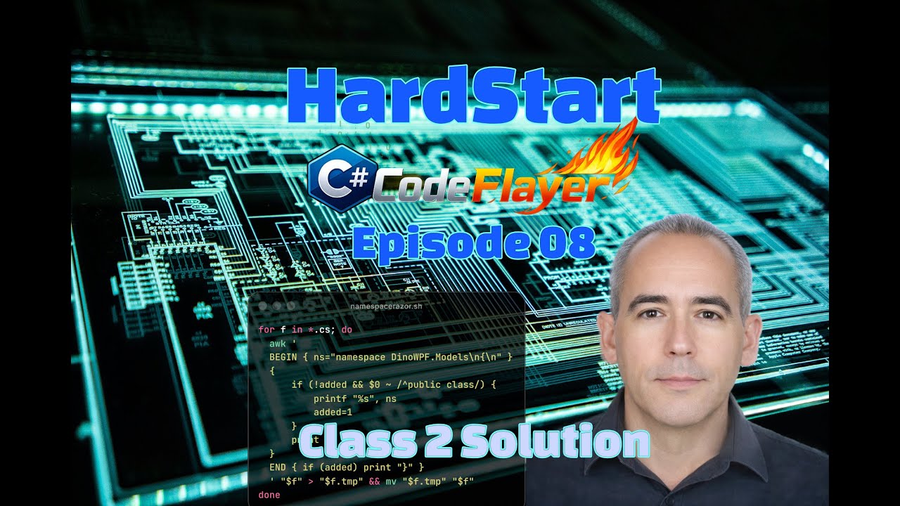 HardStart C# - Programmieren 2026 #08: Klassen Umsetzung - Klassen direkt o. UML in Solution holen.🦖