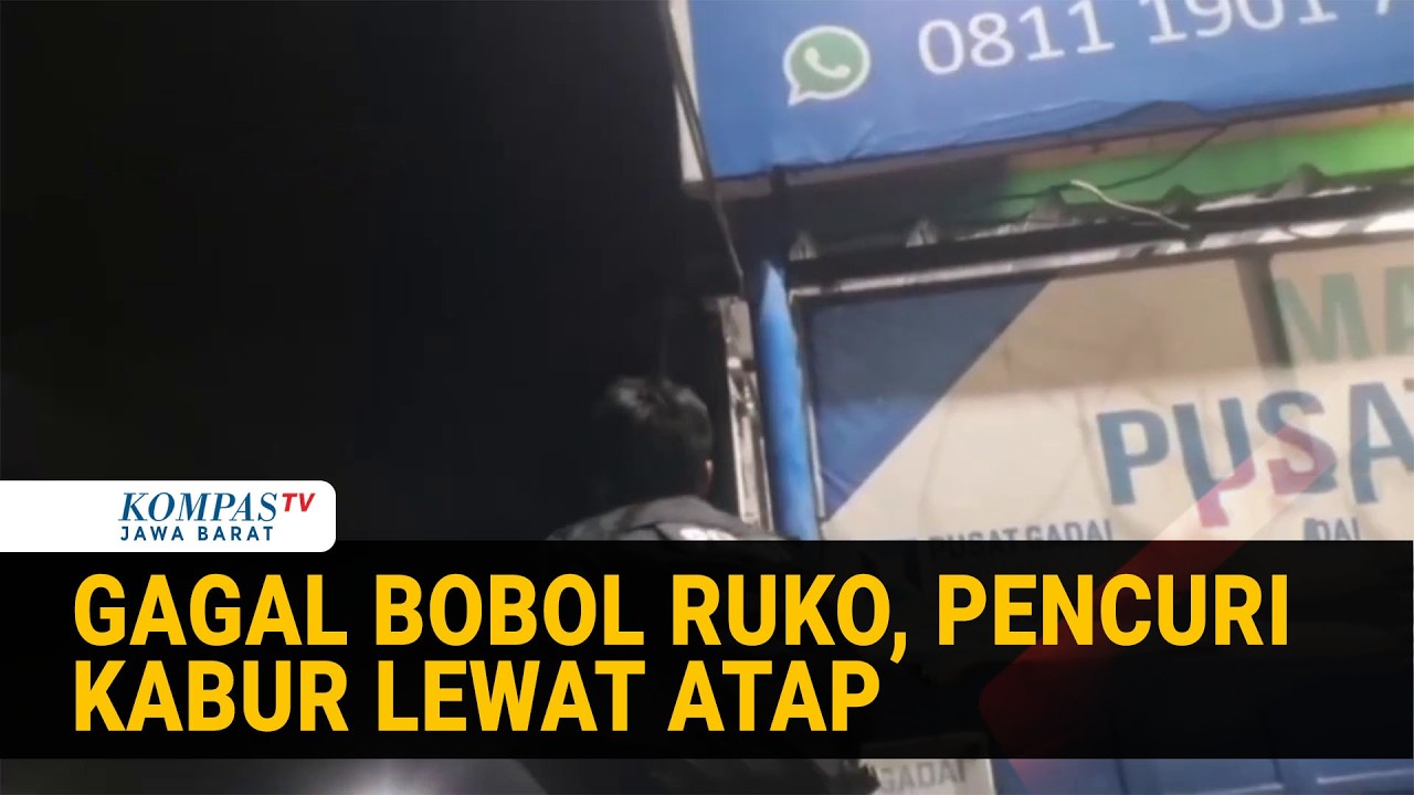 Kepergok Bobol Ruko di Depok, Pencuri Kabur Lewat Atap