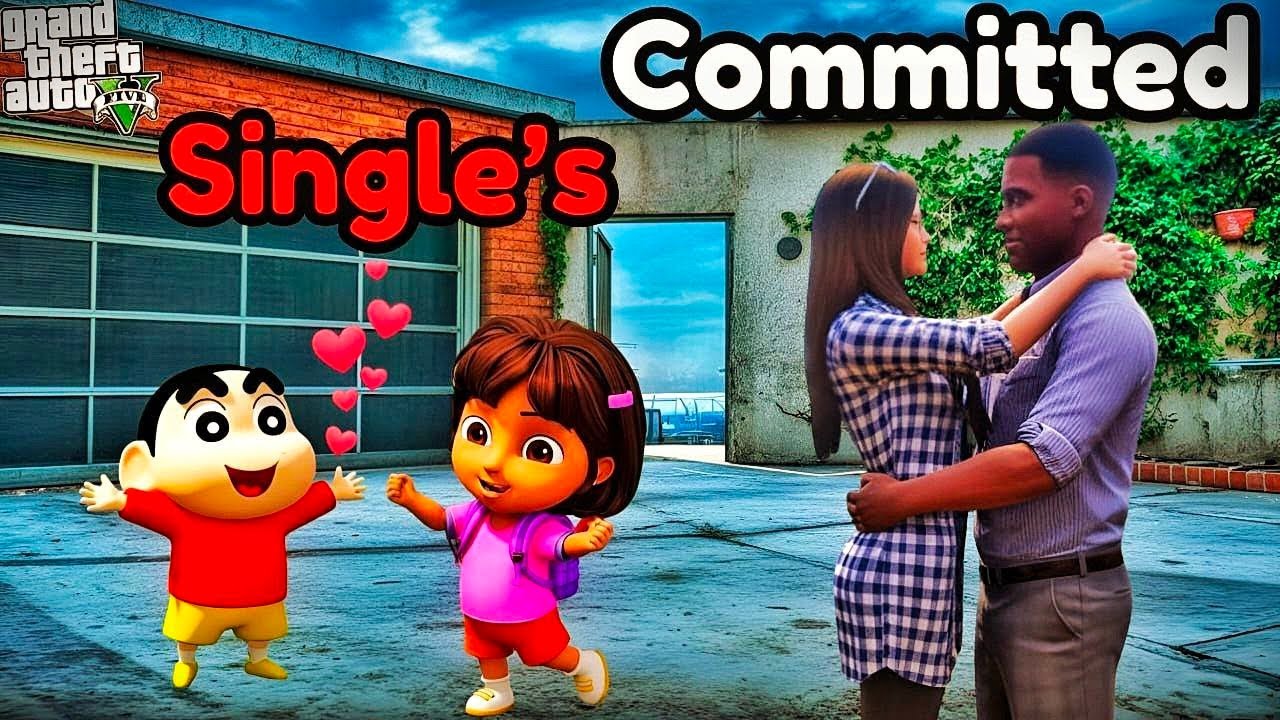 GTA 5: Franklin & Meenu Committed ❤️ Shinchan Still Single | Tamil Mod Gameplay Story | GTA Meenu