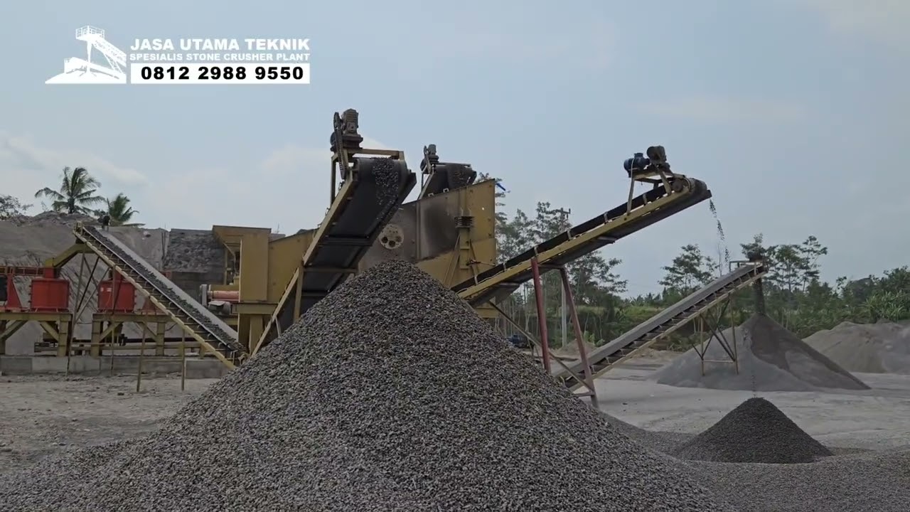 pembuatan pemecah batu / stone crusher kapasitas 100 ton/jam (tph)