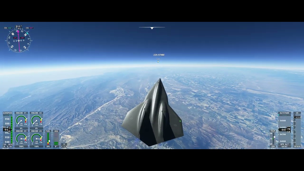 How do I get Darkstar to Mach 10? : SNA to SFO 50% Fuel Fail