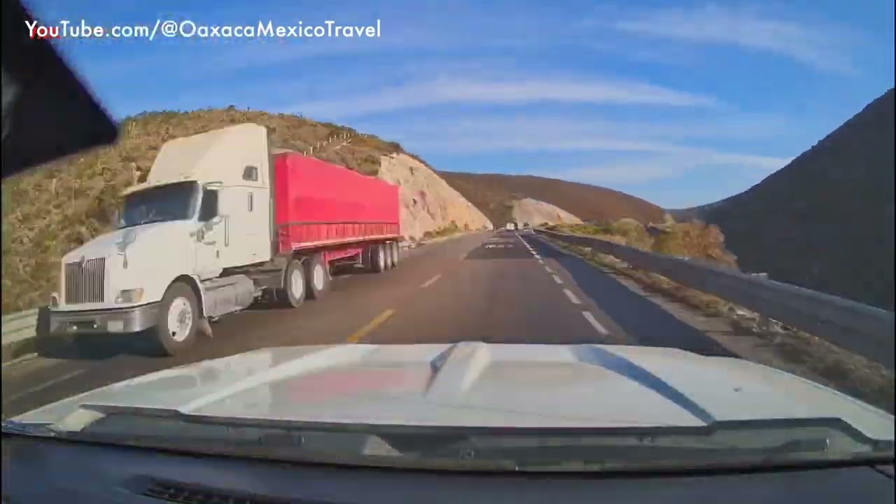 Timelapse, Oaxaca a Veracruz en 20 minutos. Cámara rápida. Oaxaca Travel Mexico. Driving Oaxaca.