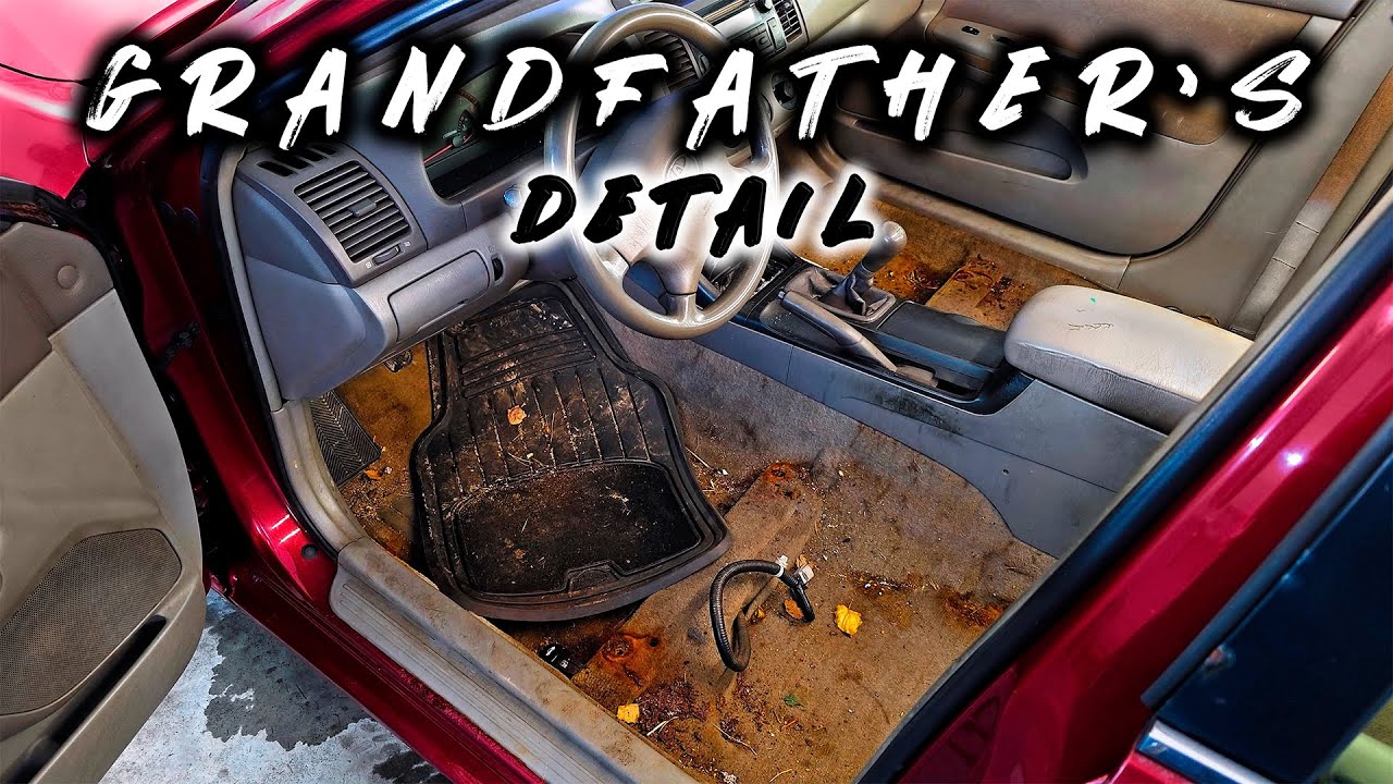 The Last Cleaning of Grandpa's Old Car / Interior Detailing ASMR