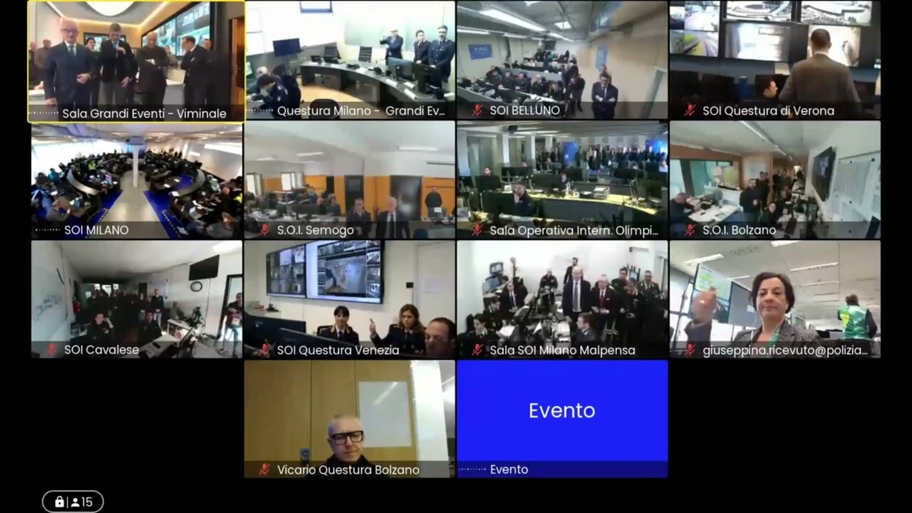 Il Capo della Polizia in videocollegamento per la sicurezza di Milano Cortina '26