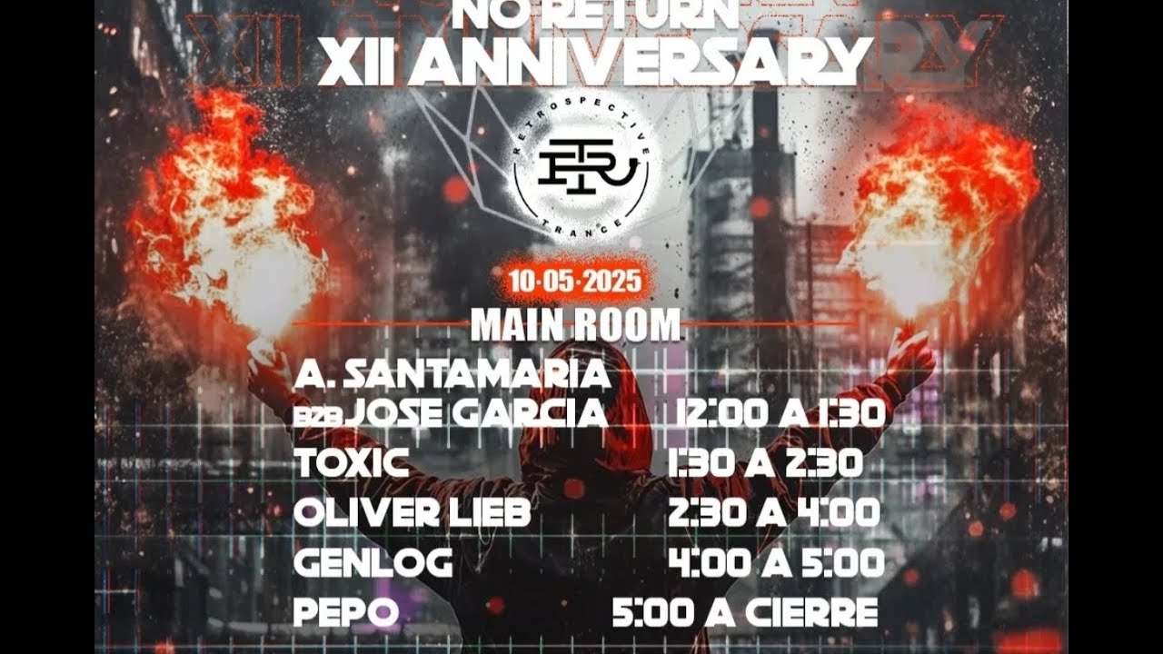 XII ANIVERSARIO RETROSPECTIVE TRANCE @ OLIVER LIEB & GENNLOG @ 10-5-2025 @ SALA ART