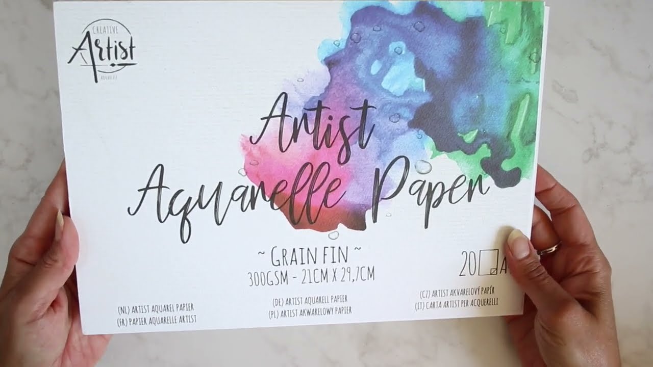 LA MAGIE DU PAPIER AQUARELLE (épisode 1) ! UNE SEULE FEUILLE A4 et ET PLEIN DE CRÉATIONS !