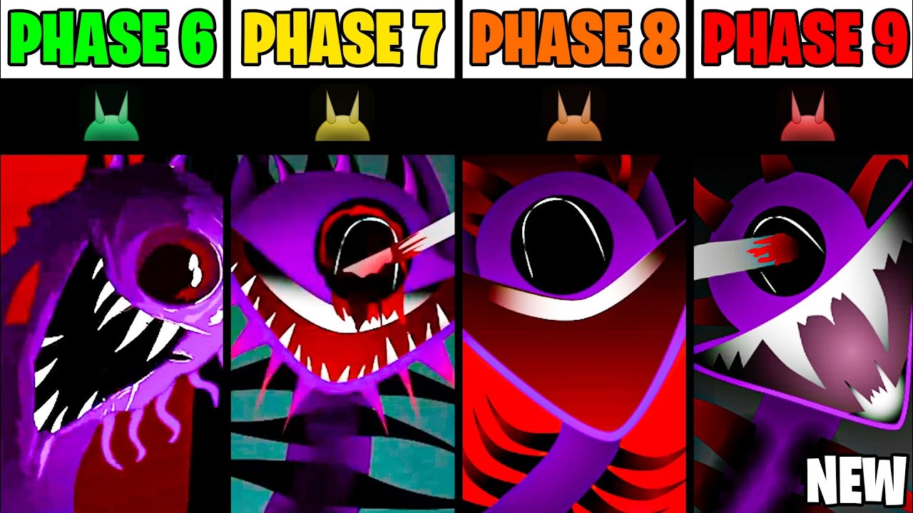 New Phase 6 VS Phase 7 VS Phase 8 VS Phase 9 in Incredibox Sprunki (New Mod)