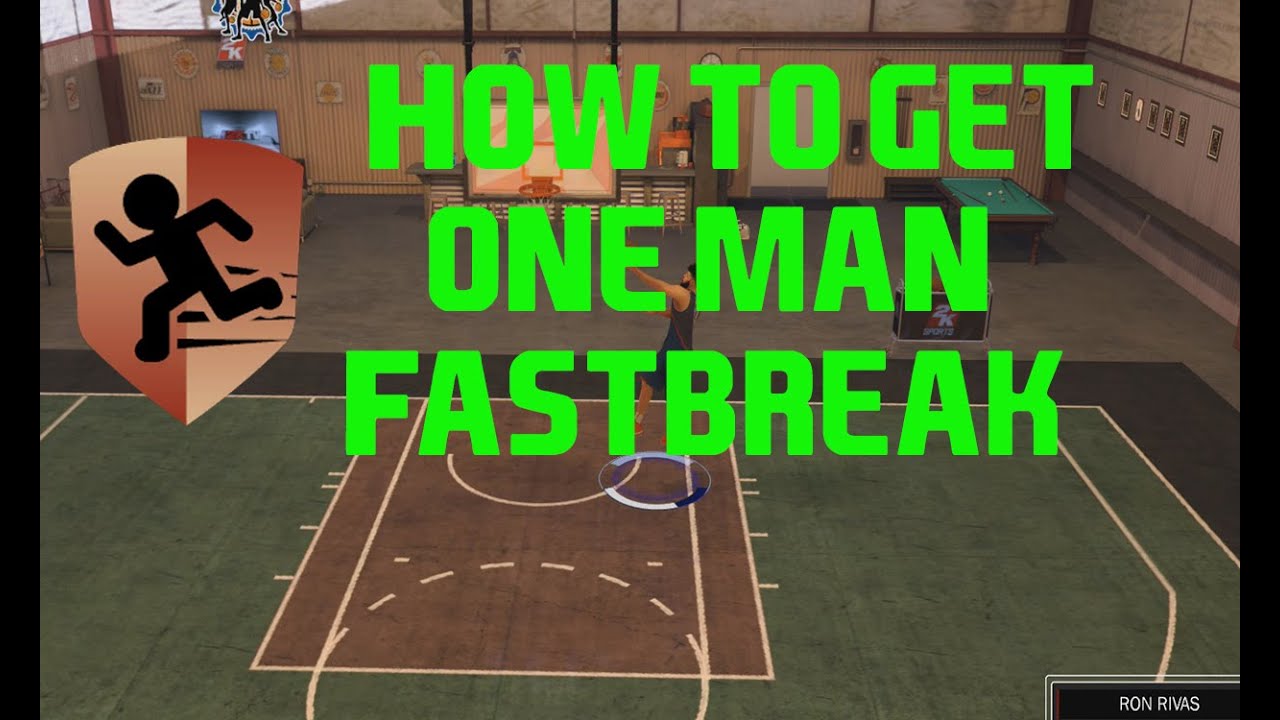 NBA 2K17 - HOW TO GET ONE MAN FASTBREAK