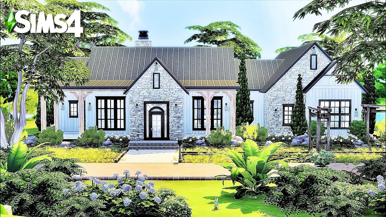 Sims 4 Speed Build | Luxury Family House with Pool and Terrace | No CC