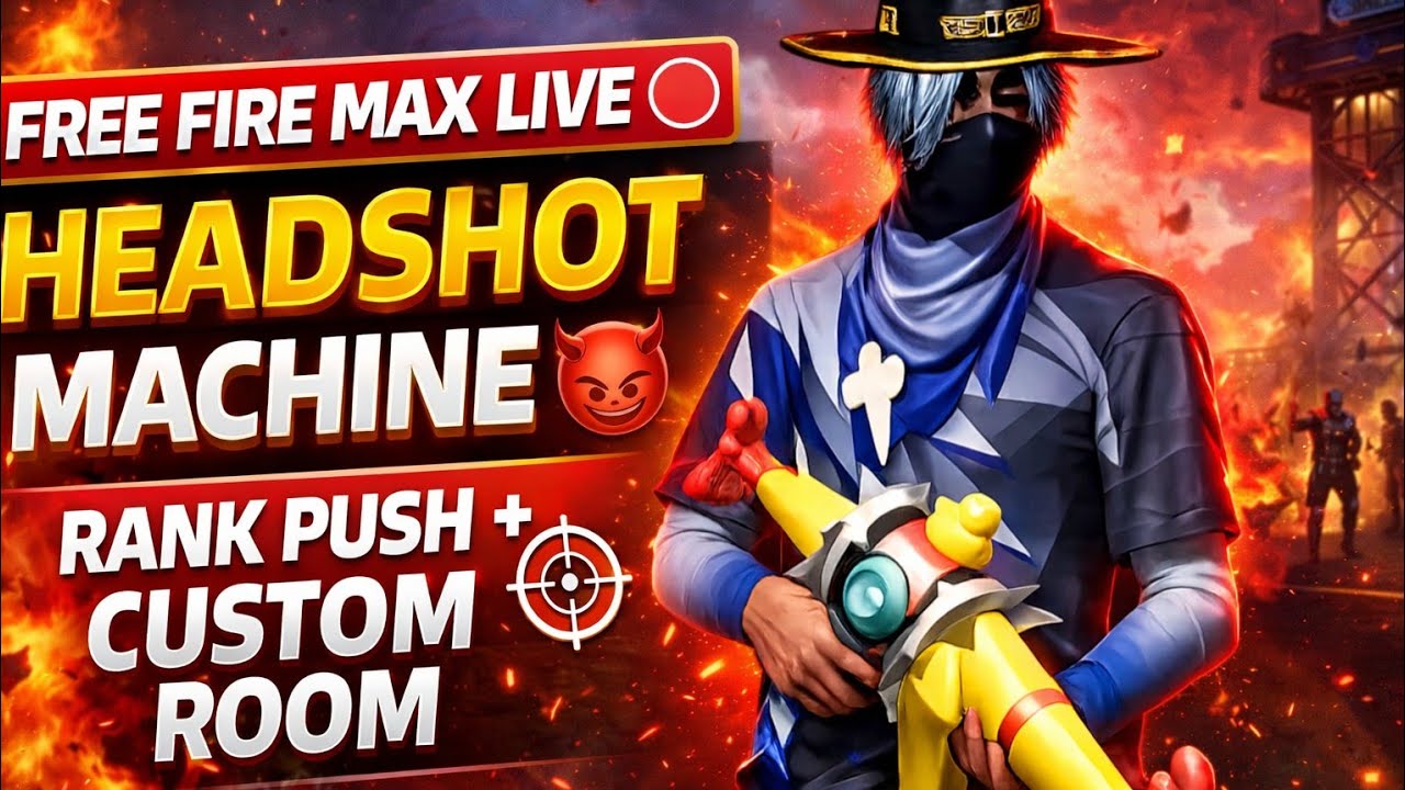 🔴 FREE FIRE MAX LIVE | PRO PLAYER RANK PUSH #shortsfeed #freefire @RexplqysFF