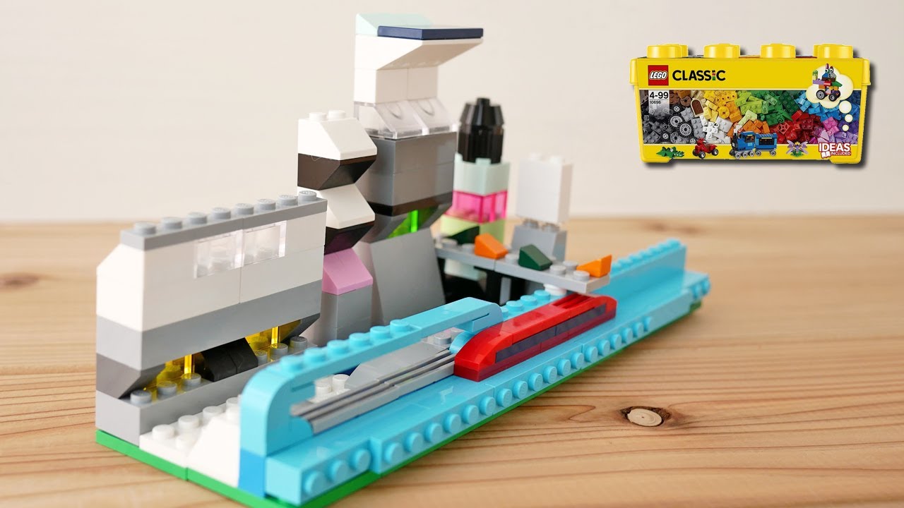Building a LEGO future miniature model city using Classic 10696 (Alternate build)