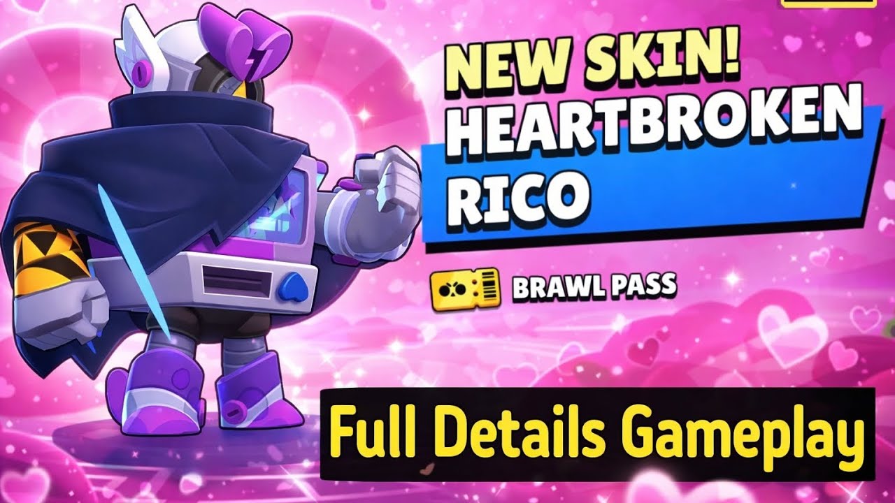 NEW Heartbroken Rico Skin Gameplay 😳 Full Details | Brawl Stars 