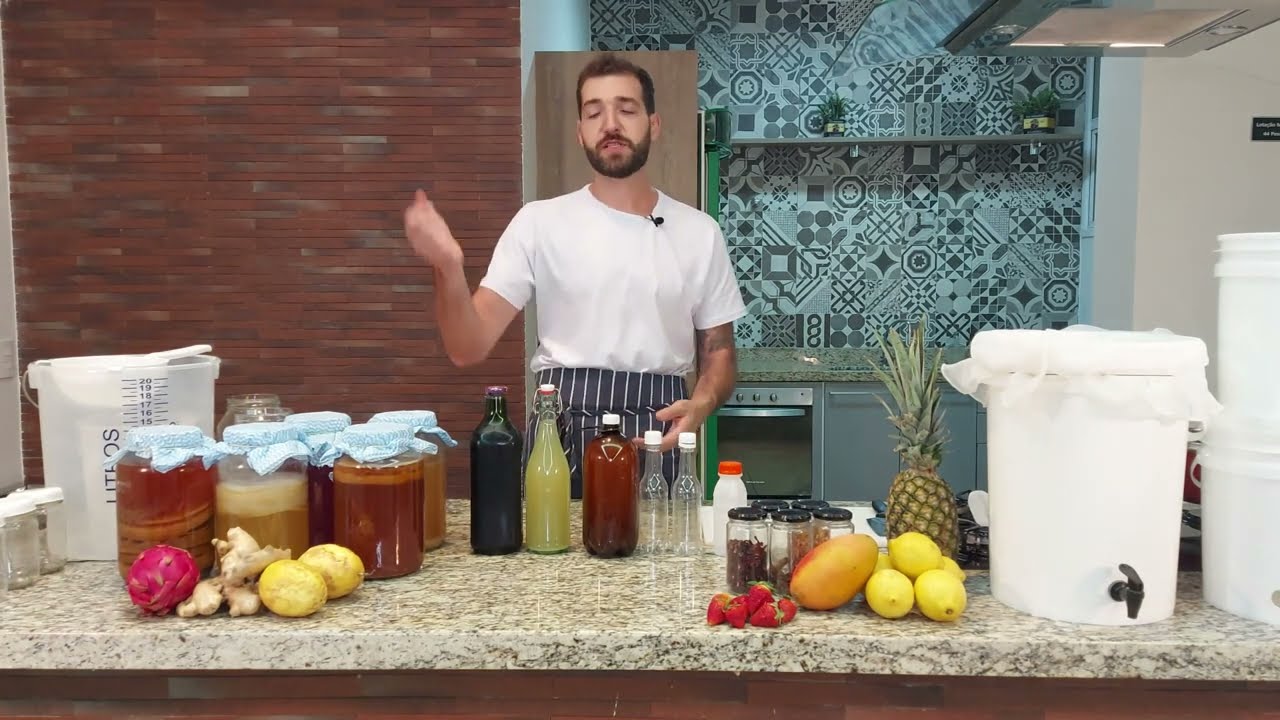Kombucha garrafa adequada - aula completa curo expert Kombucha e kefir - Enzo Neto