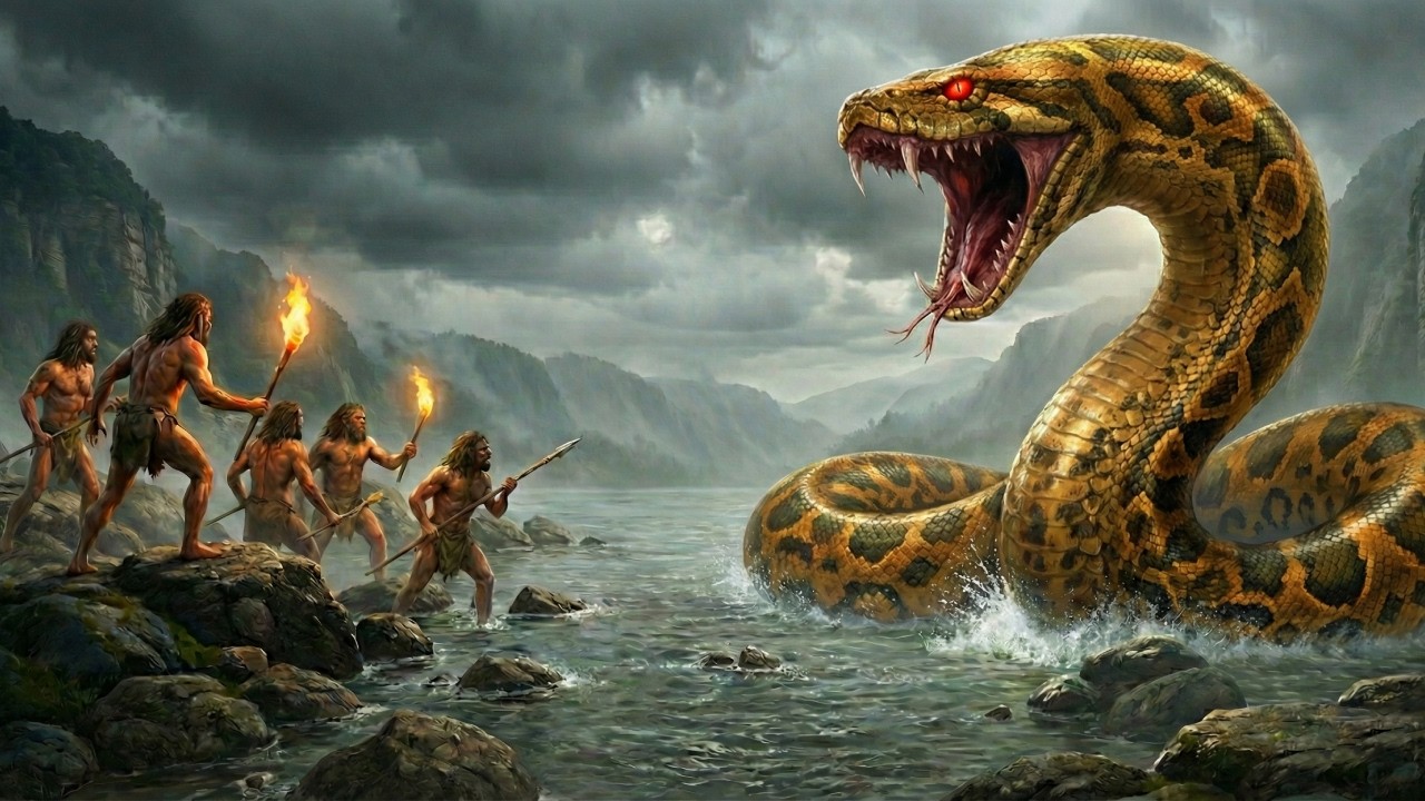 A Aldeia Está Morrendo de Fome, A Cobra Gigante Guarda a Comida, O Que Eles Farão?