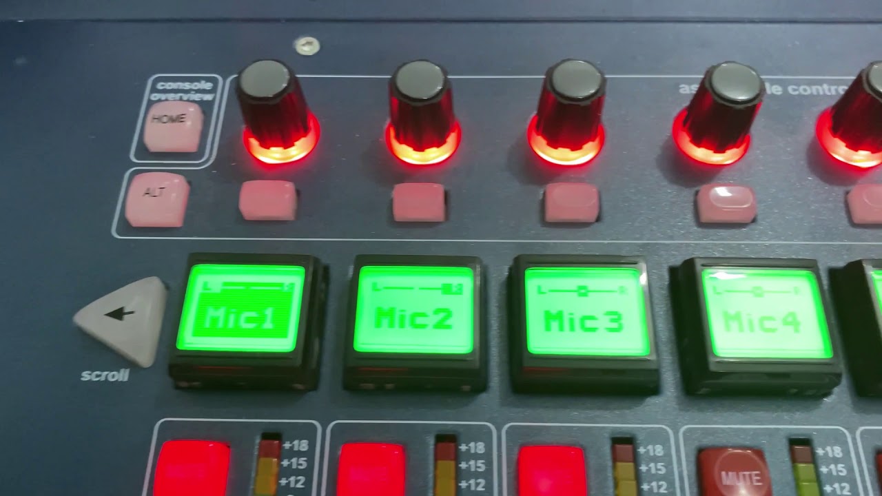 Midas PRO 2 Lección 4 Botones sobre faders