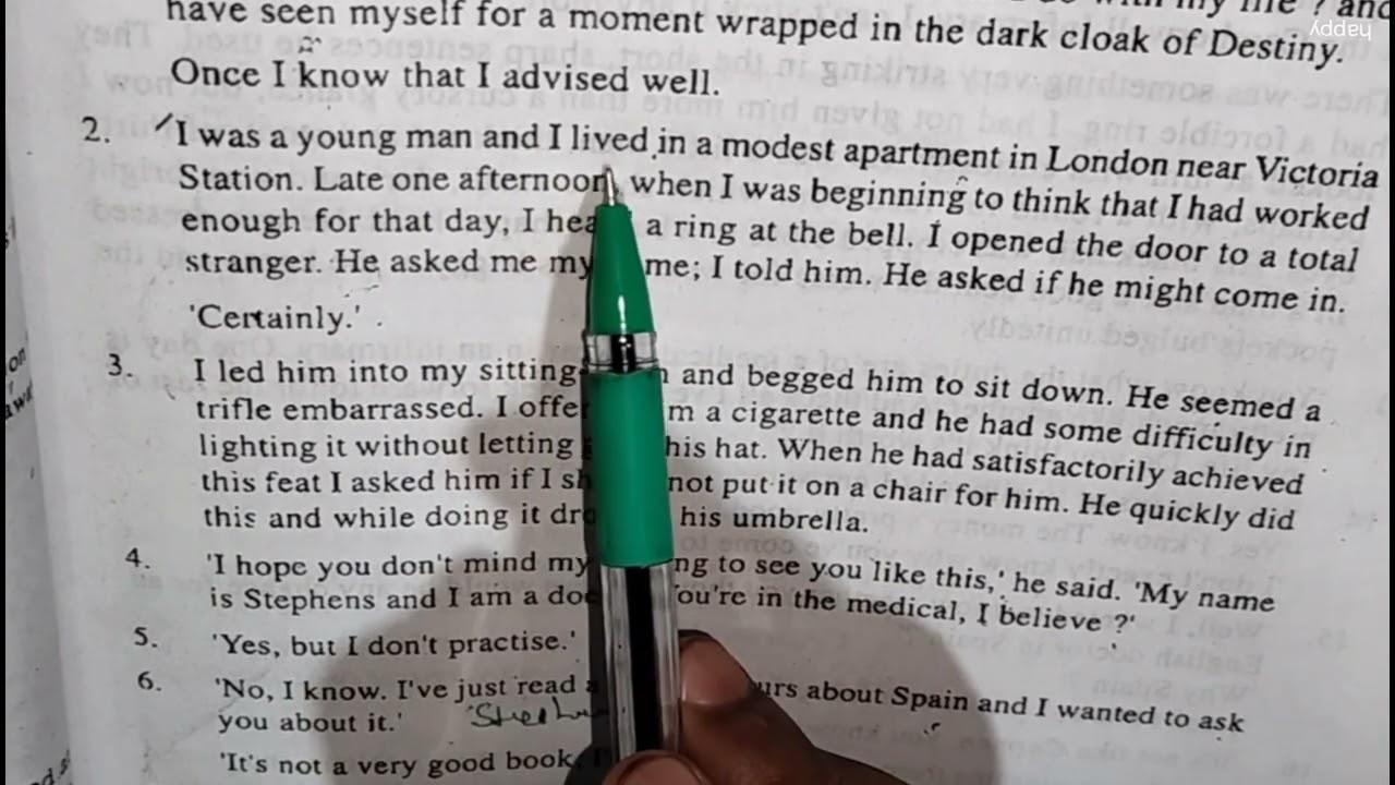 sec-1,The happy man(short story),Alternative English.....…