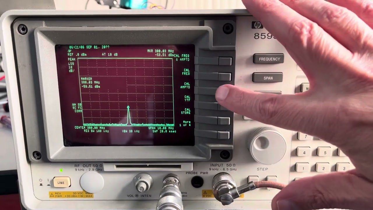 Hp8595e 6GHz spectrum analyzer fault CAL SIGNAL NOT FOUND