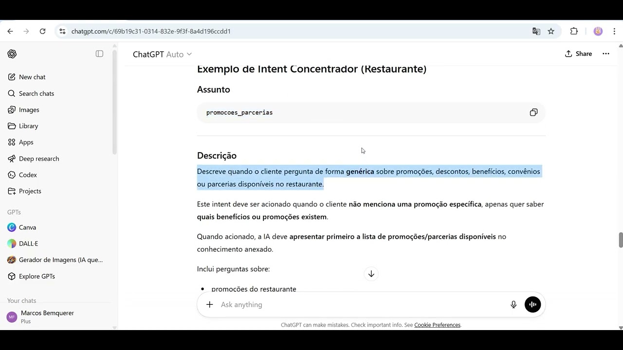 IA PARA GESTORES - Mod2 Aula 2 - Criando Intents Concentradores
