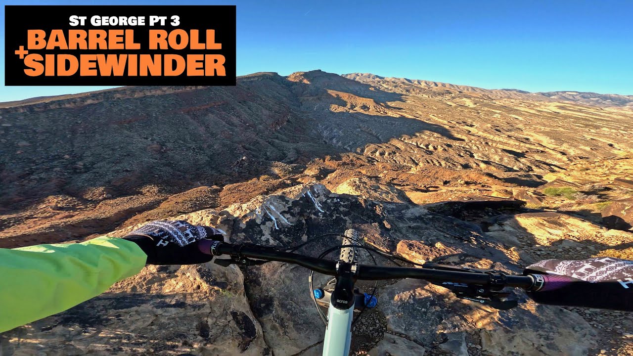 Perfect Blend Of Tech And Flow | Barrel Roll + Sidewinder | Mountain Biking St. George Utah