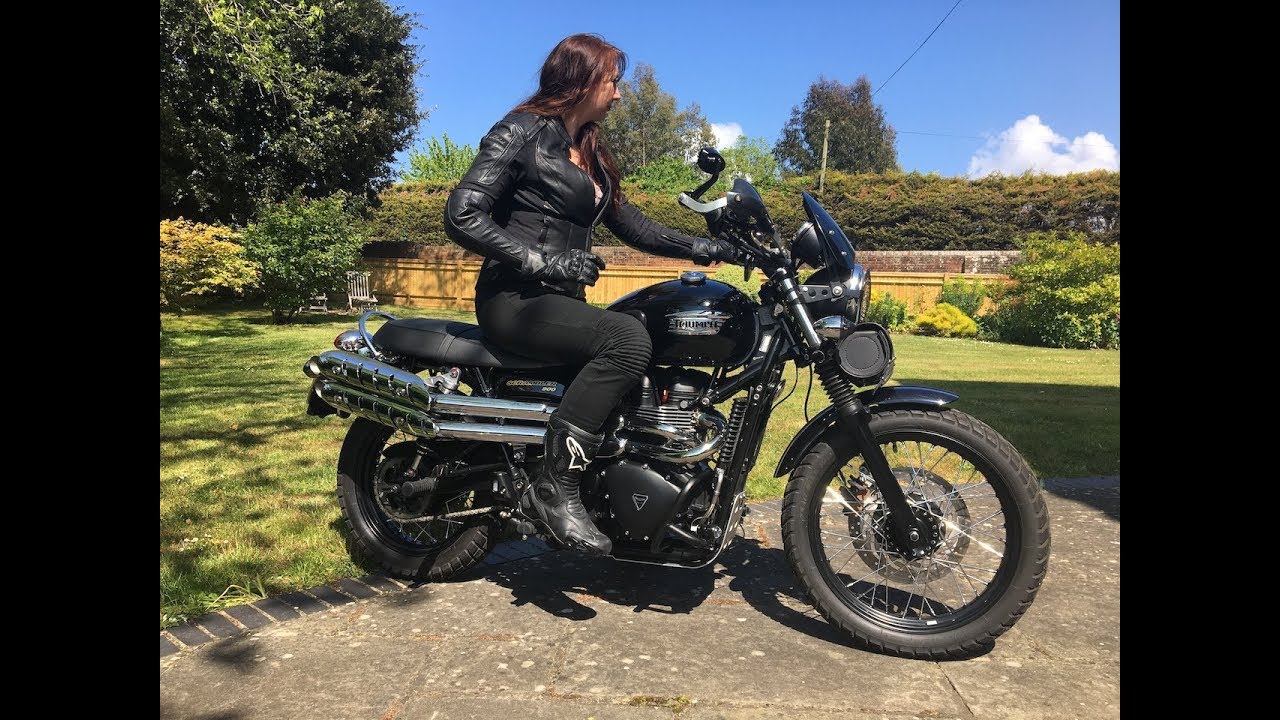 Triumph Scrambler TORs exhausts BEFORE & AFTER comparison